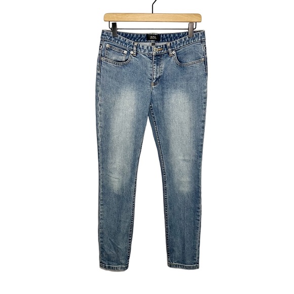 ALAINPAUL Blue Cotton High-Waisted Jean
